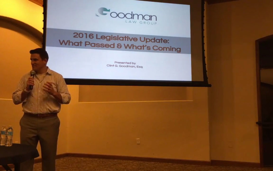 2016 Legislative Update: What Passed & What’s Coming